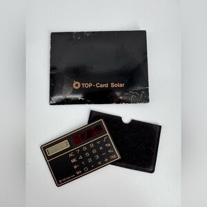 Vintage TOP CARD SOLAR Electronic Calculator by Ray Products Pocket Calculator